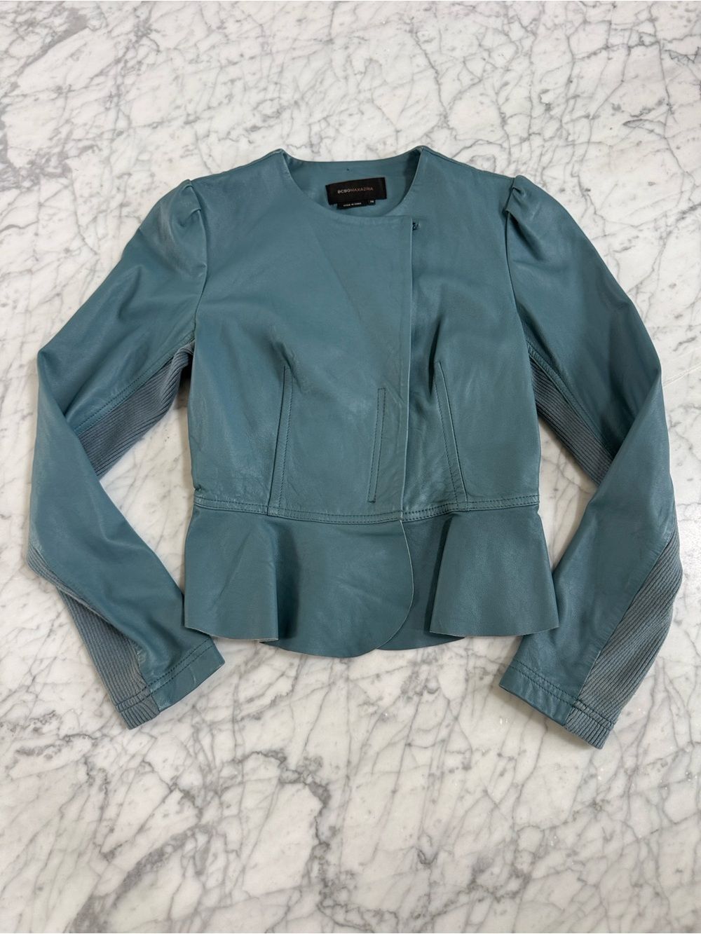 BCBG 100% Leather Jacket Robin Sz XS